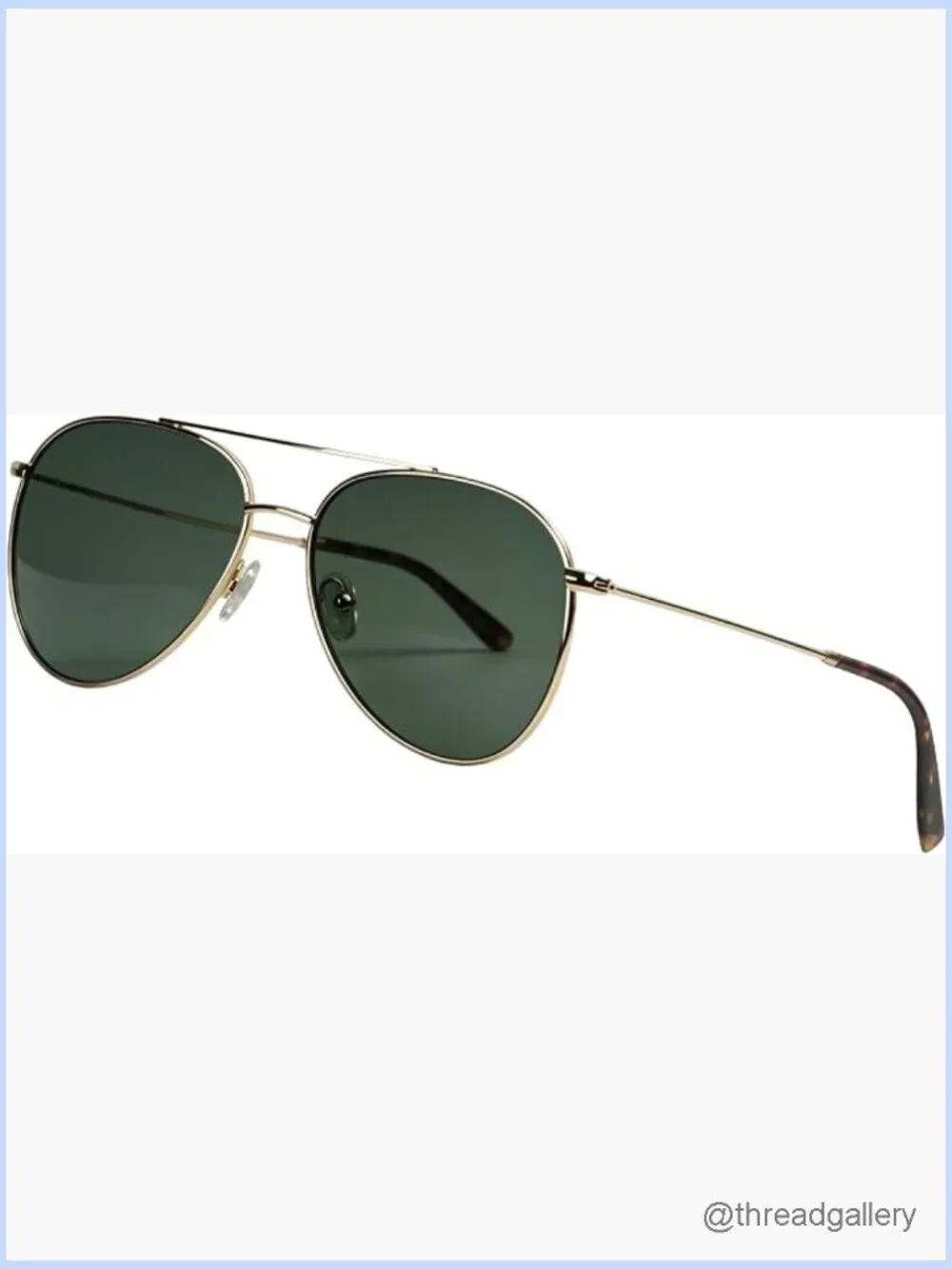 Polarized Aviator Sunglasses Glass Lens UV Protection Driving Fishing